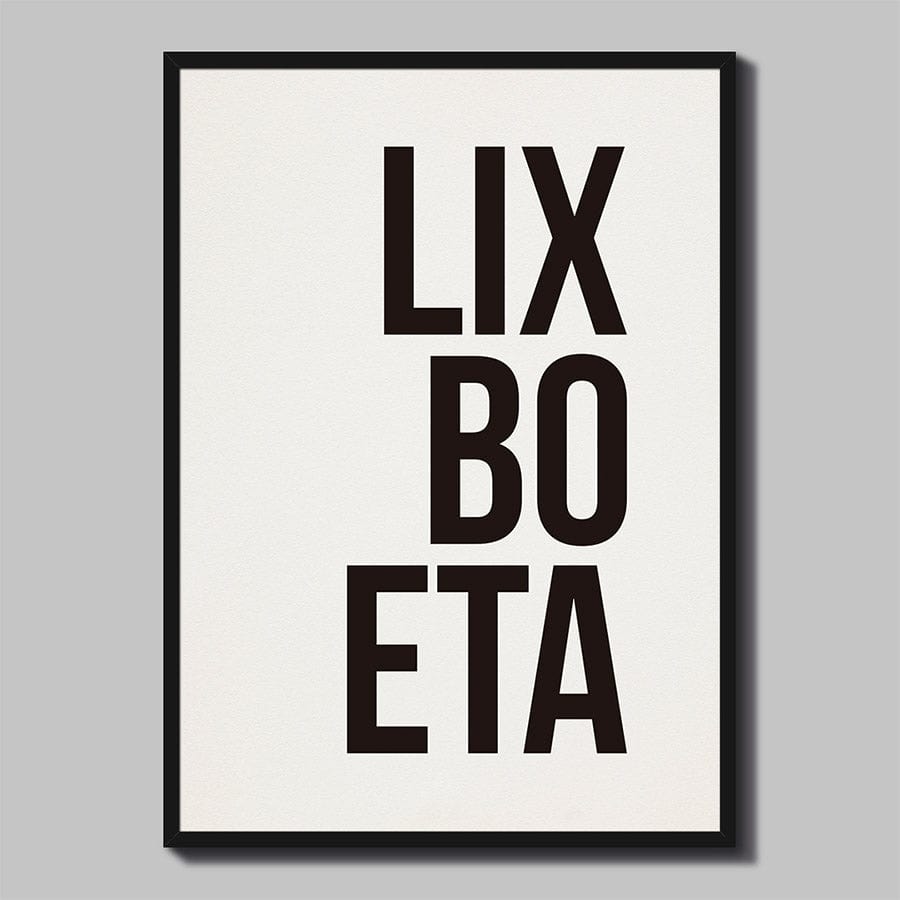 Pôster Decorativo LIXBOETA