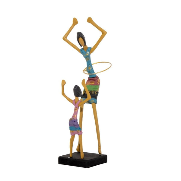 Escultura Mãe e Filha Bambolê