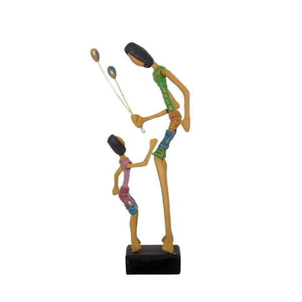 Escultura Mãe e Filha com Balões