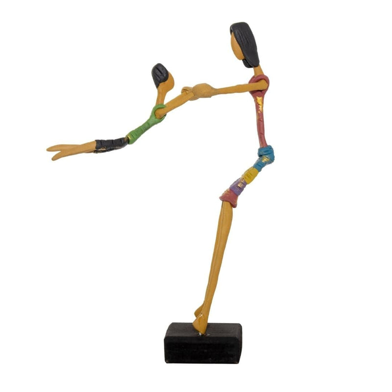 Escultura Mãe e Filho Girando