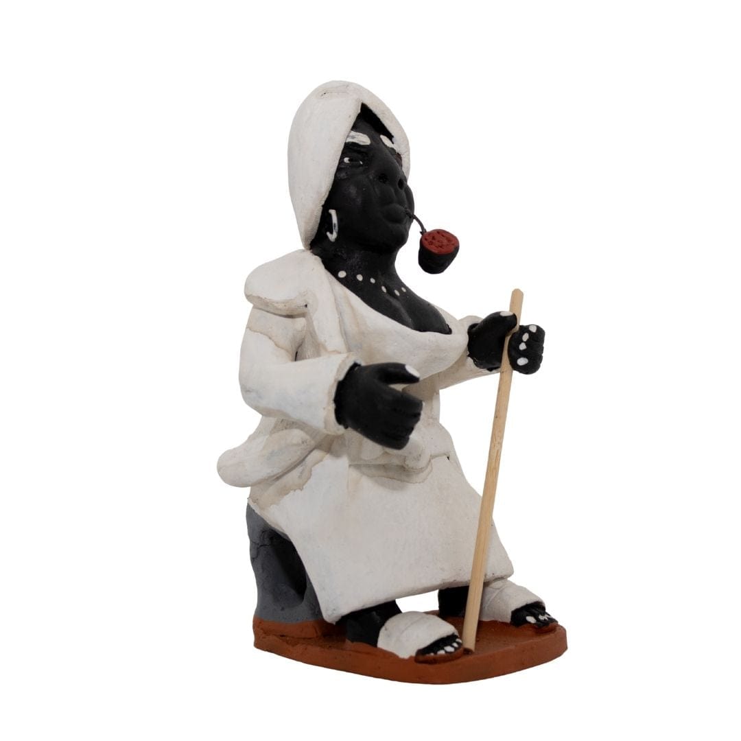 Escultura Preta Velha em Cerâmica