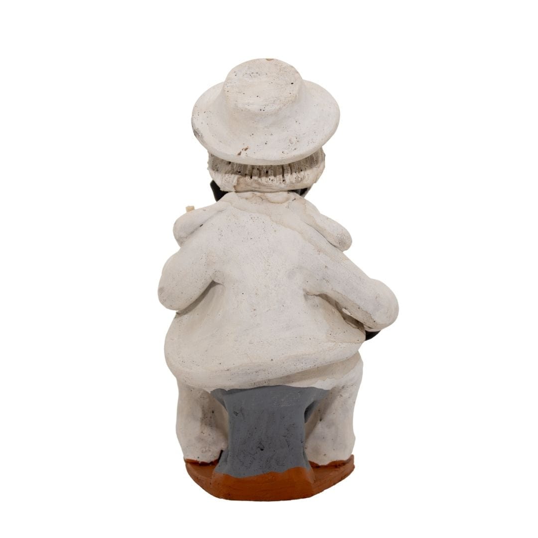 Escultura Preto Velho em Cerâmica