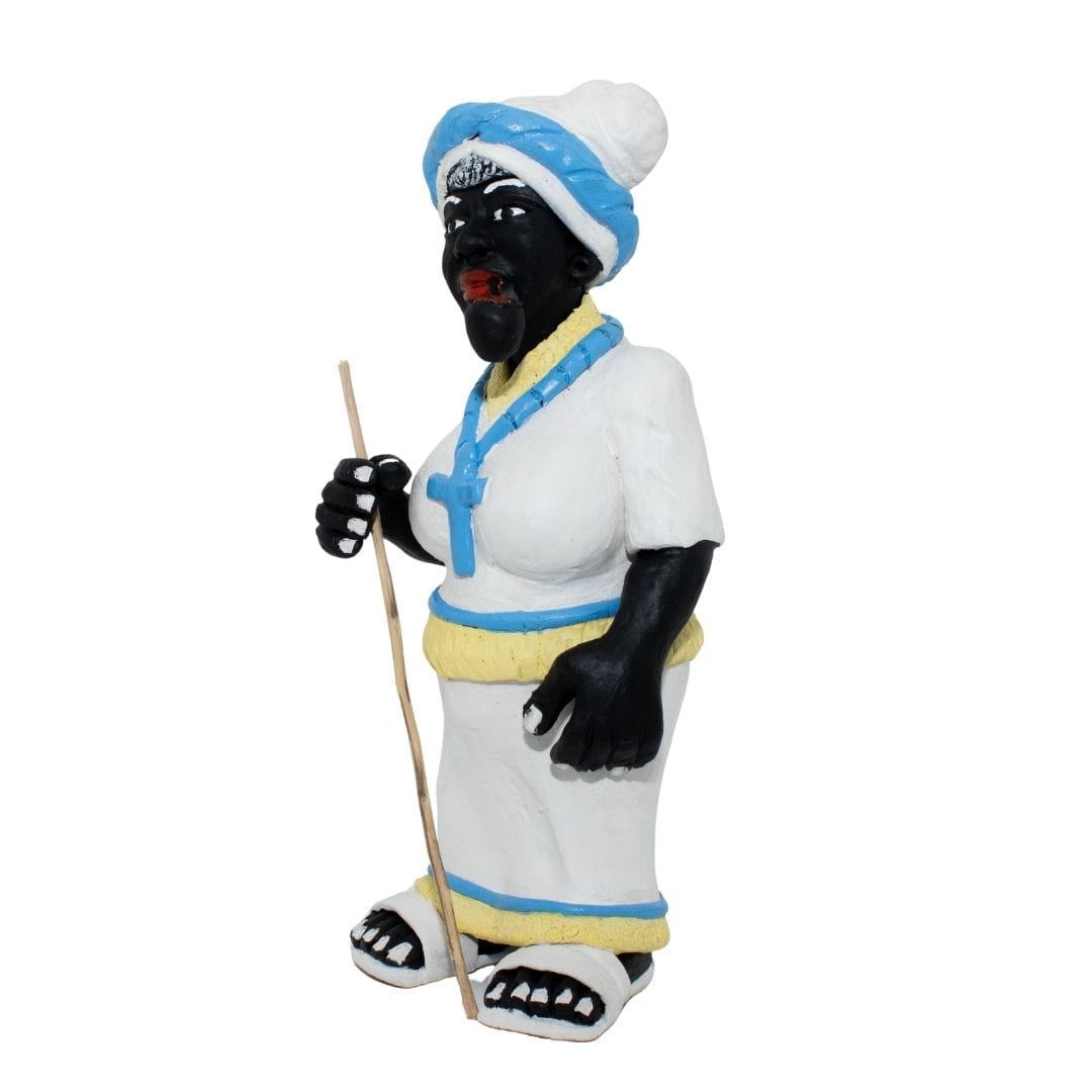 Imagem Preta Velha em Cerâmica 35 cm