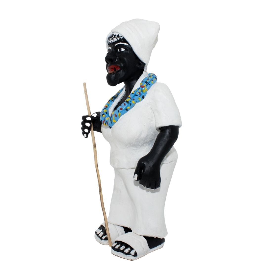 Imagem Preta Velha em Cerâmica 35 cm