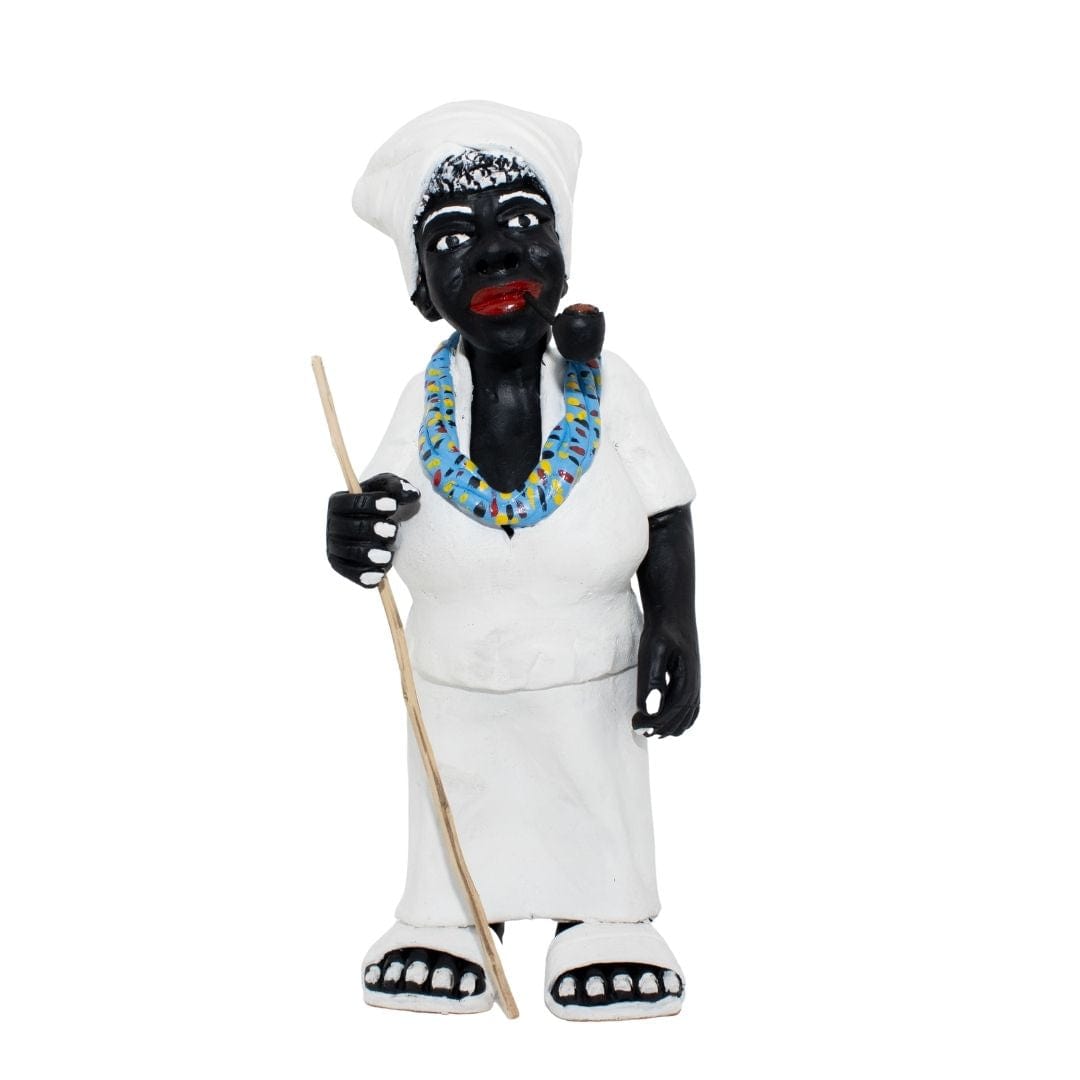 Imagem Preta Velha em Cerâmica 35 cm