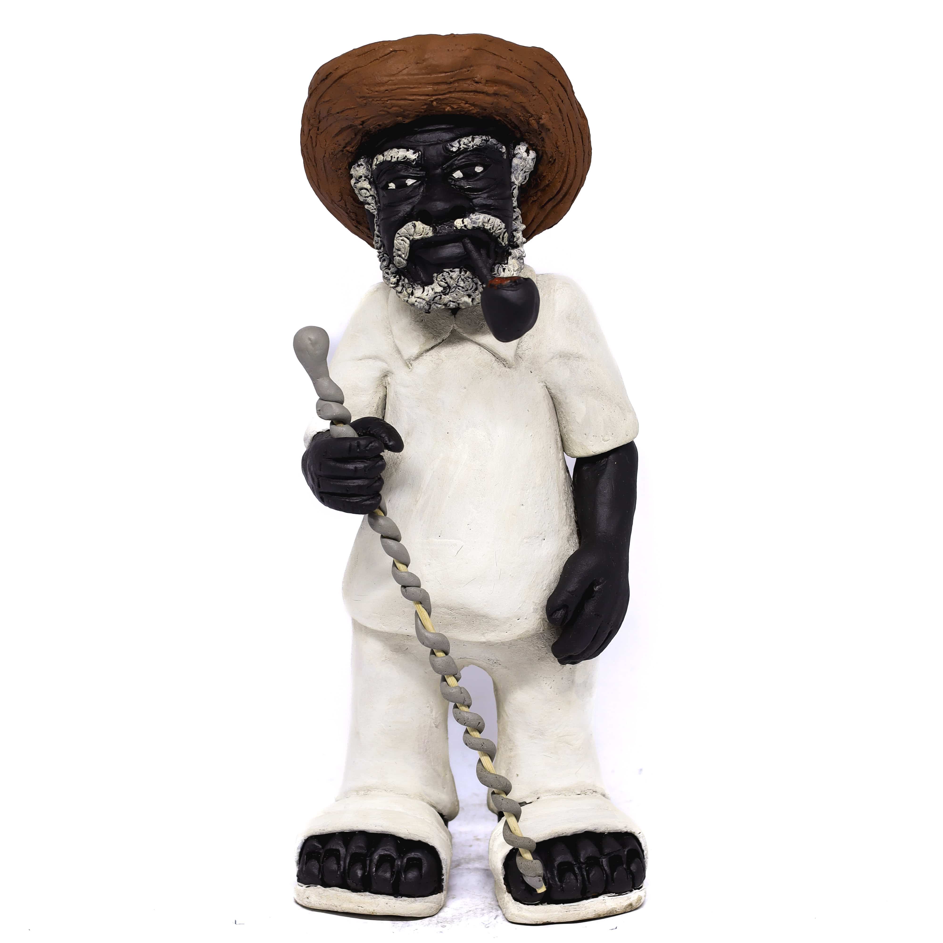 Imagem Preto Velho em Cerâmica 01  35 cm