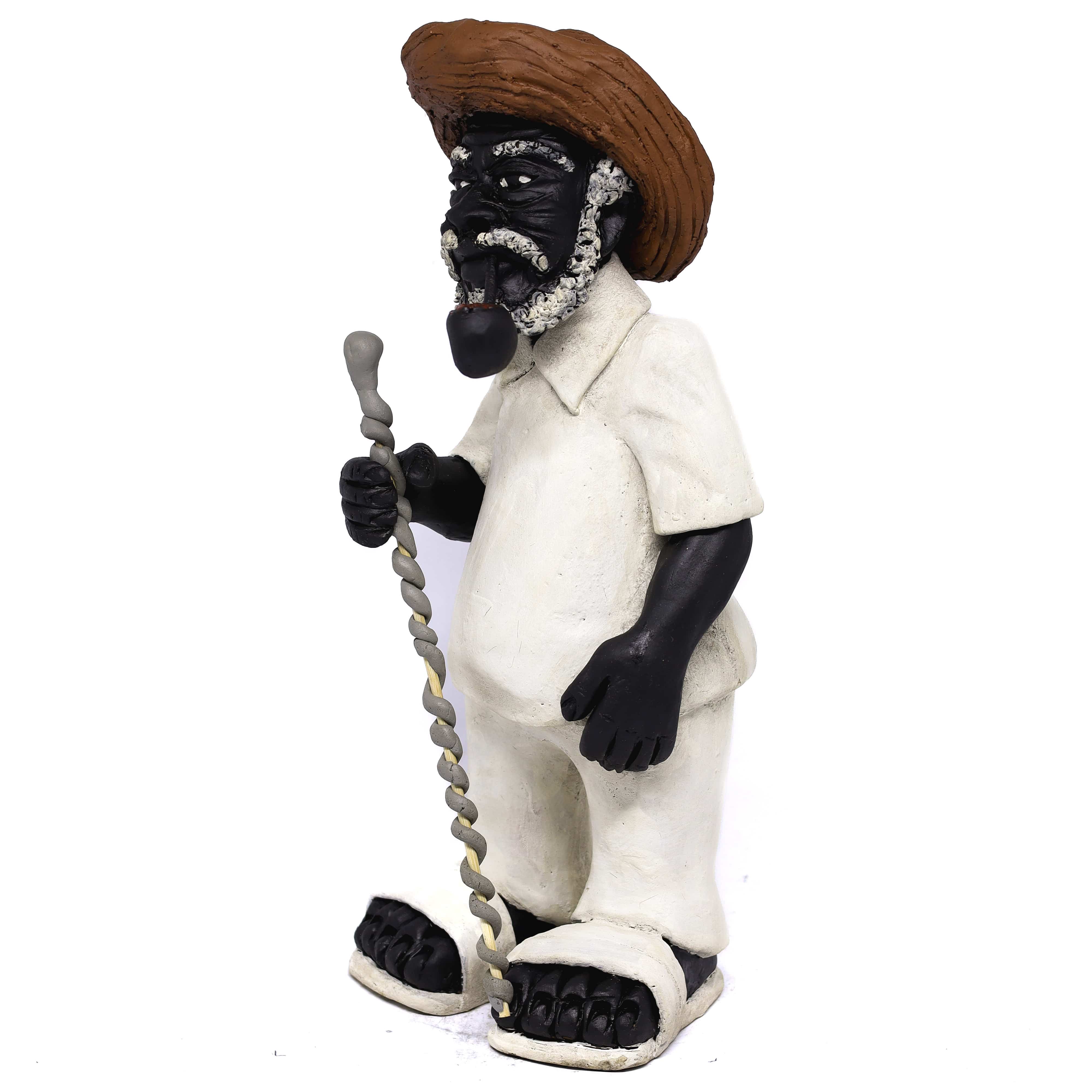 Imagem Preto Velho em Cerâmica 01  35 cm