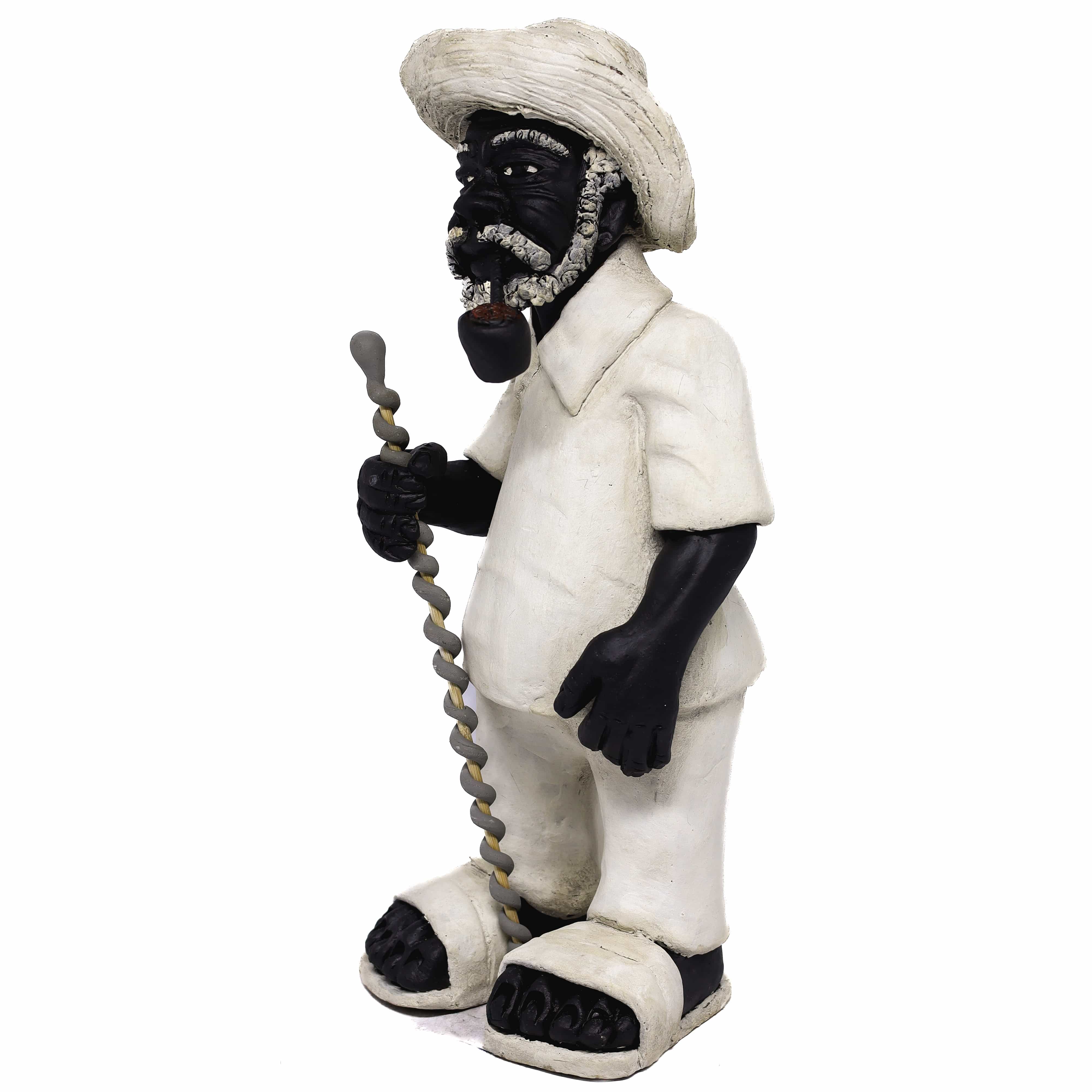 Imagem Preto Velho em Cerâmica 02  35 cm