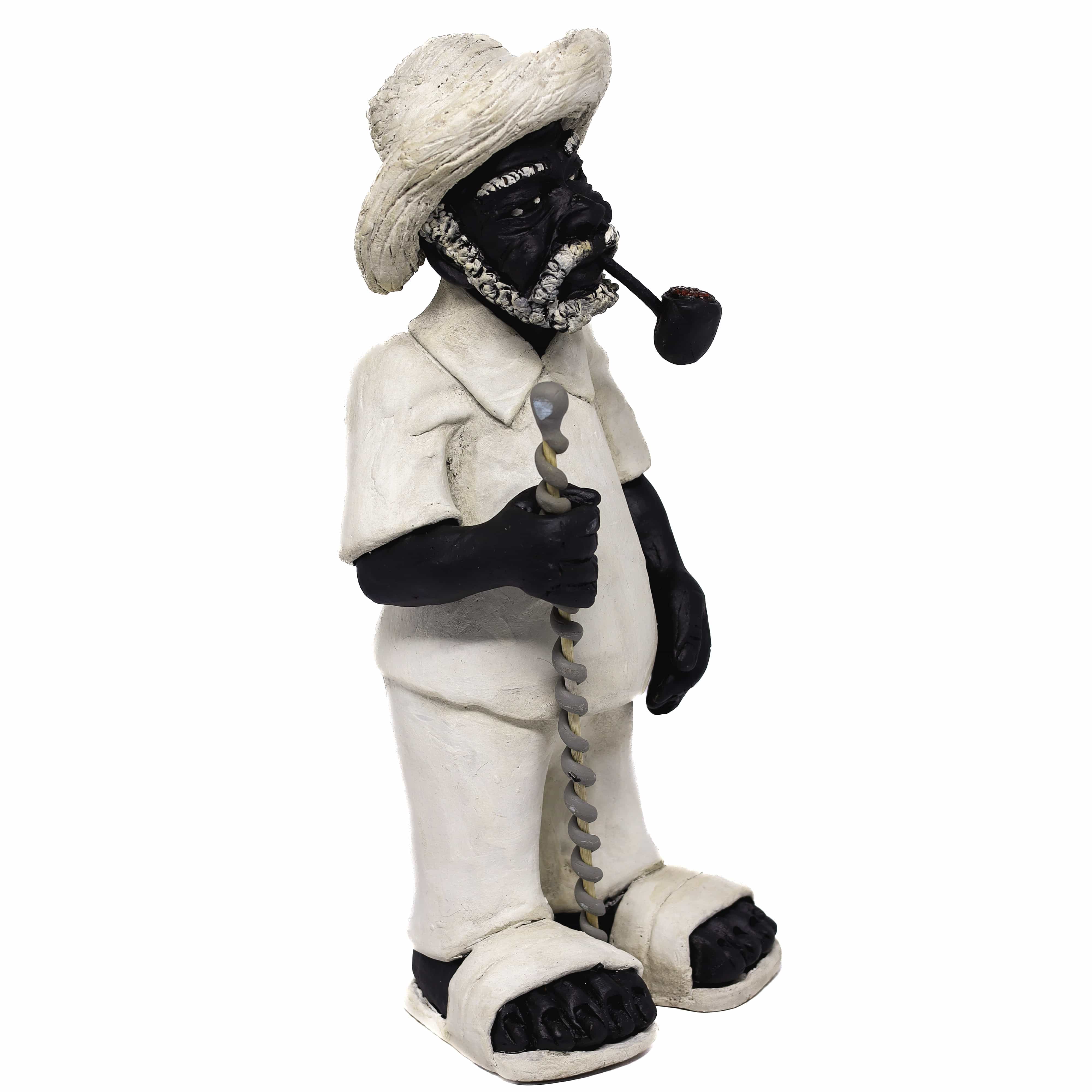 Imagem Preto Velho em Cerâmica 02  35 cm