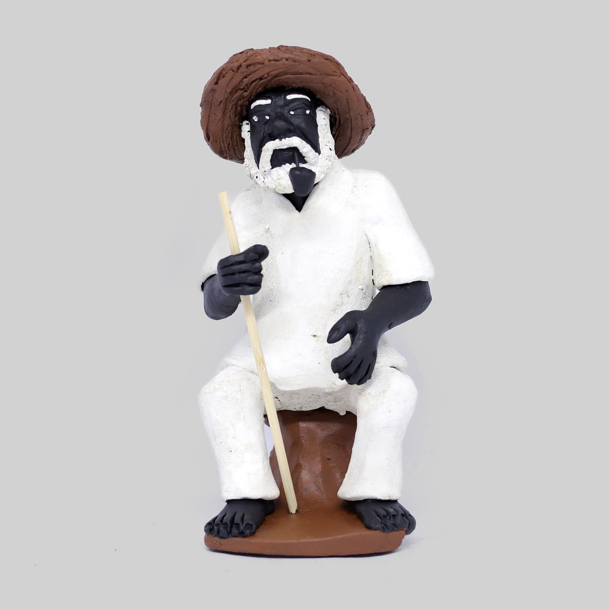 Imagem Preto Velho Sentado em Cerâmica 01