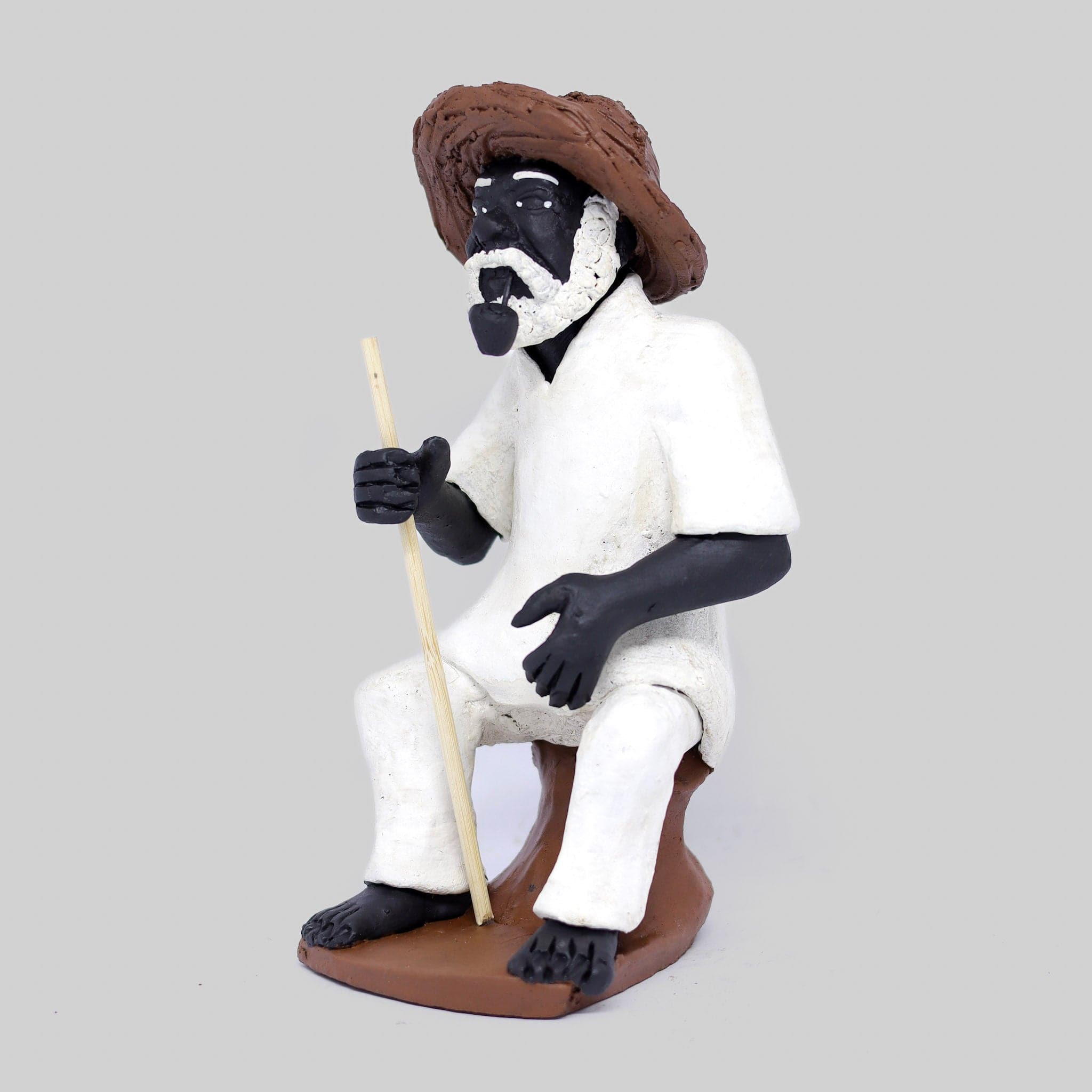 Imagem Preto Velho Sentado em Cerâmica 01