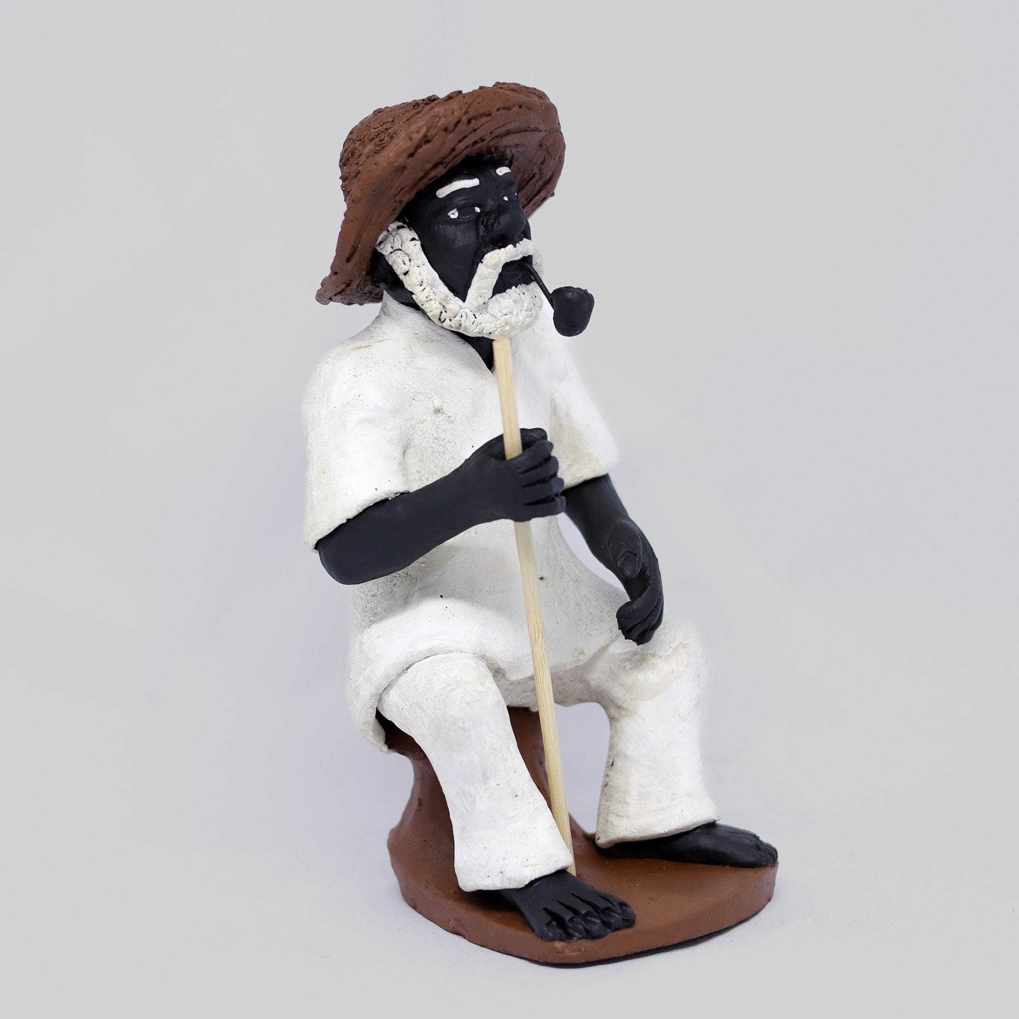 Imagem Preto Velho Sentado em Cerâmica 01