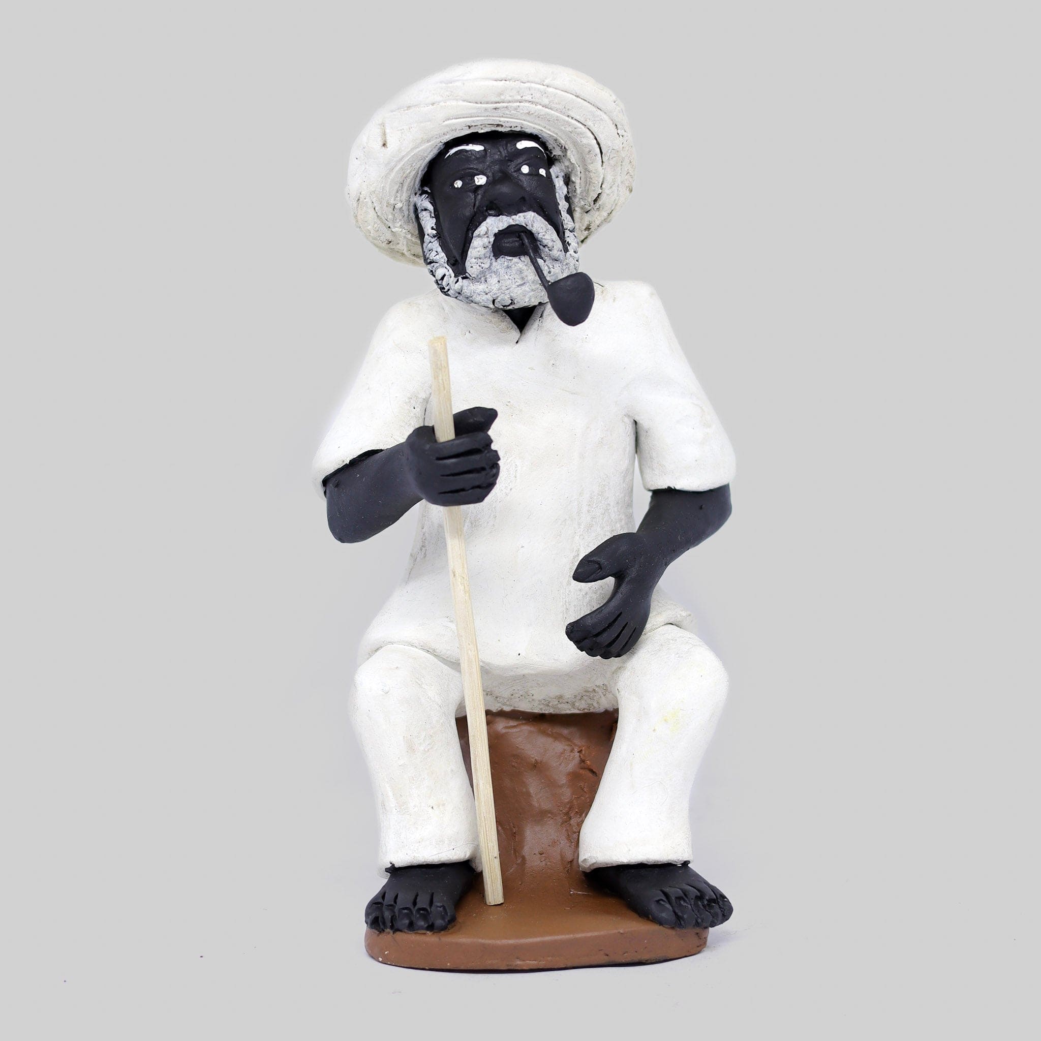 Imagem Preto Velho Sentado em Cerâmica 02