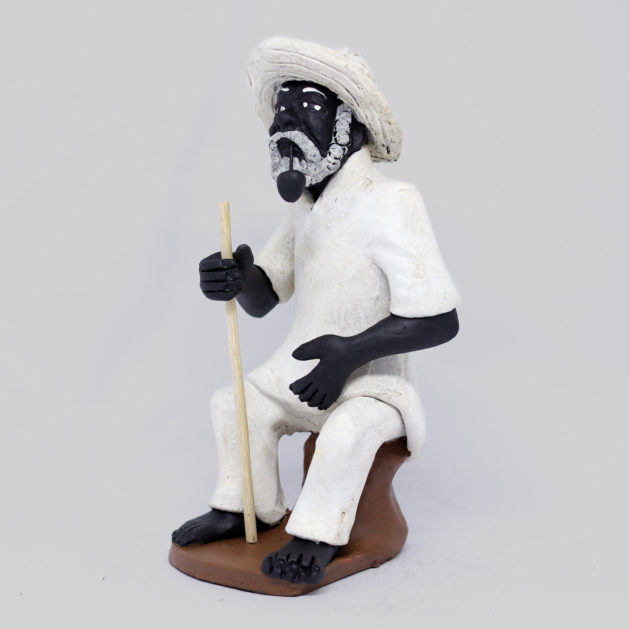 Imagem Preto Velho Sentado em Cerâmica 02