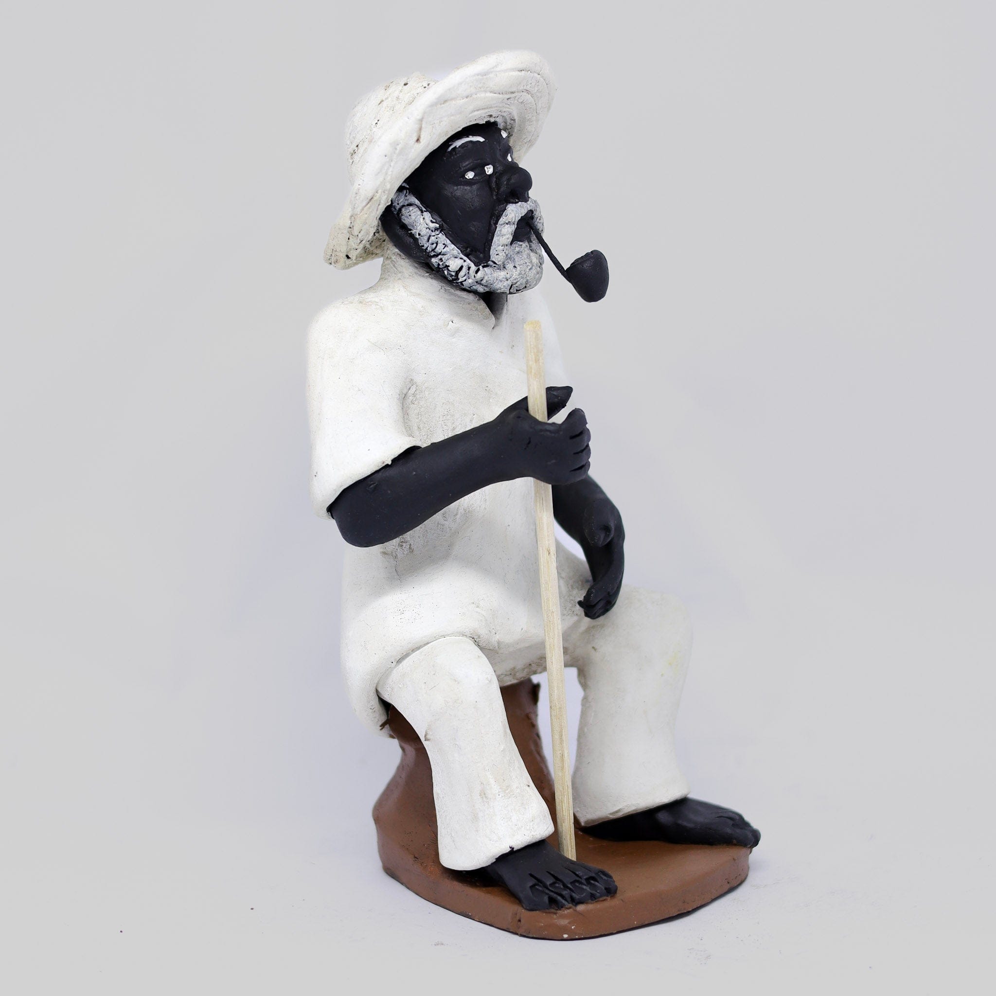 Imagem Preto Velho Sentado em Cerâmica 02