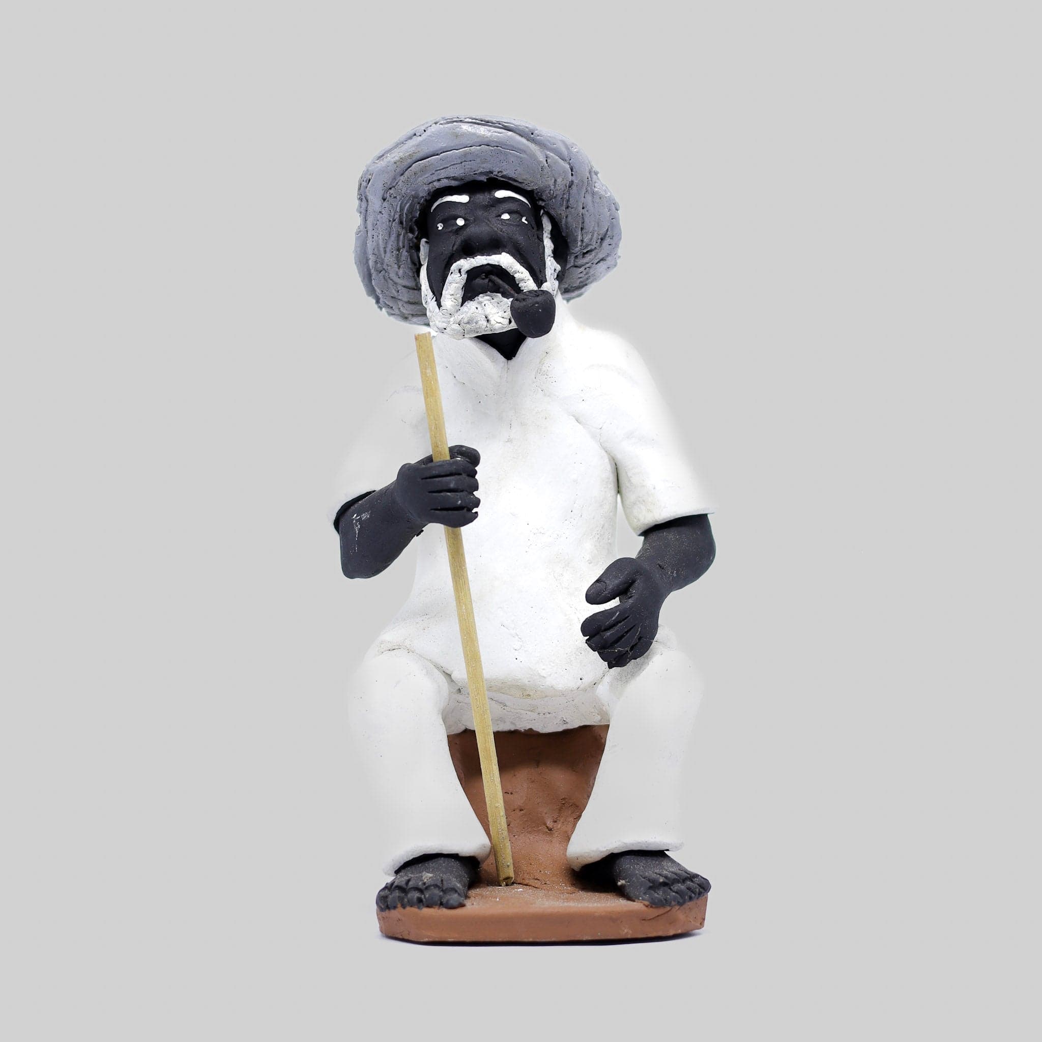 Imagem Preto Velho Sentado em Cerâmica 03