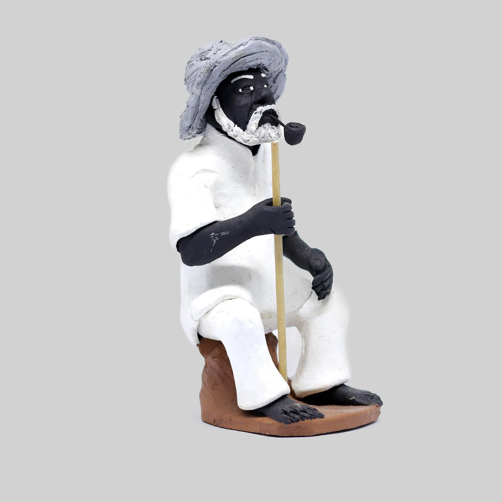 Imagem Preto Velho Sentado em Cerâmica 03