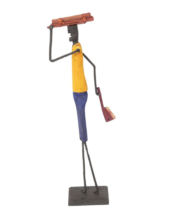 Escultura Madeira e Arame 246