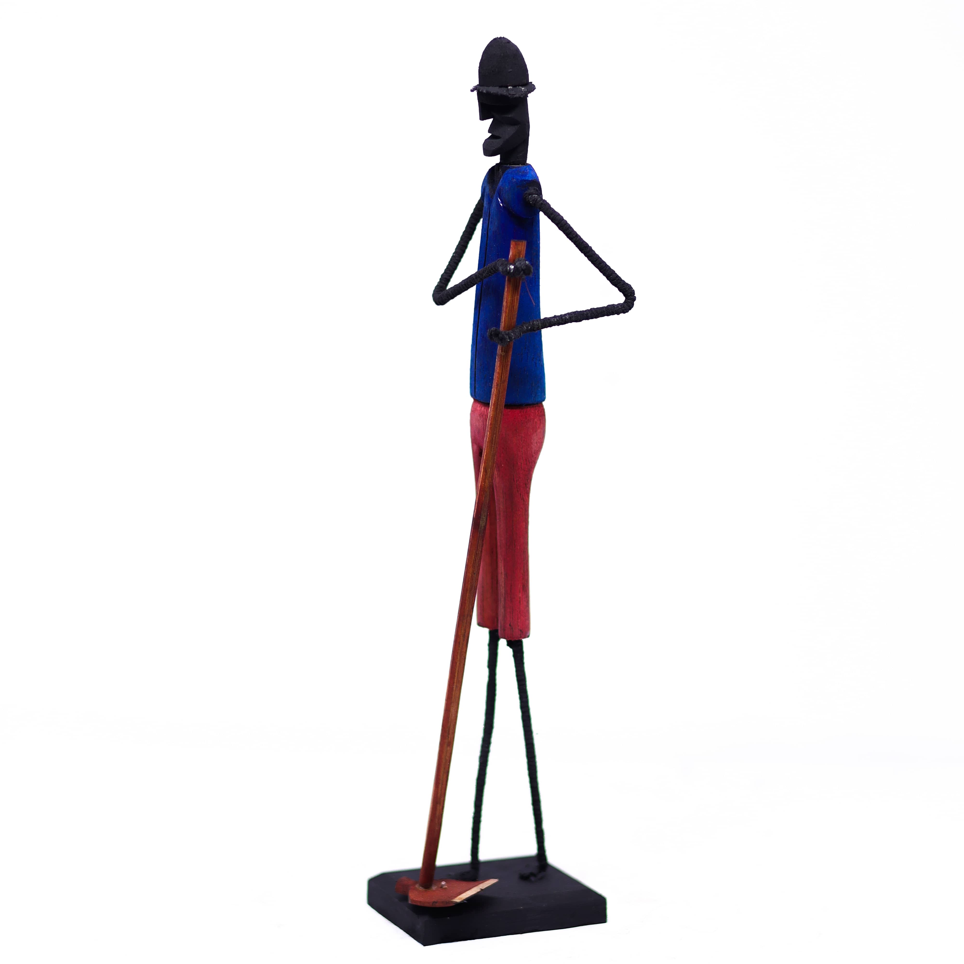 Escultura Madeira e Arame 256