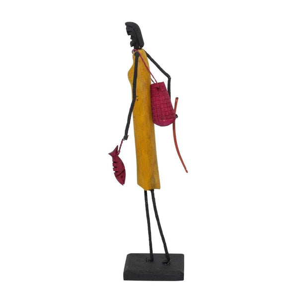 Escultura Madeira e Arame 45