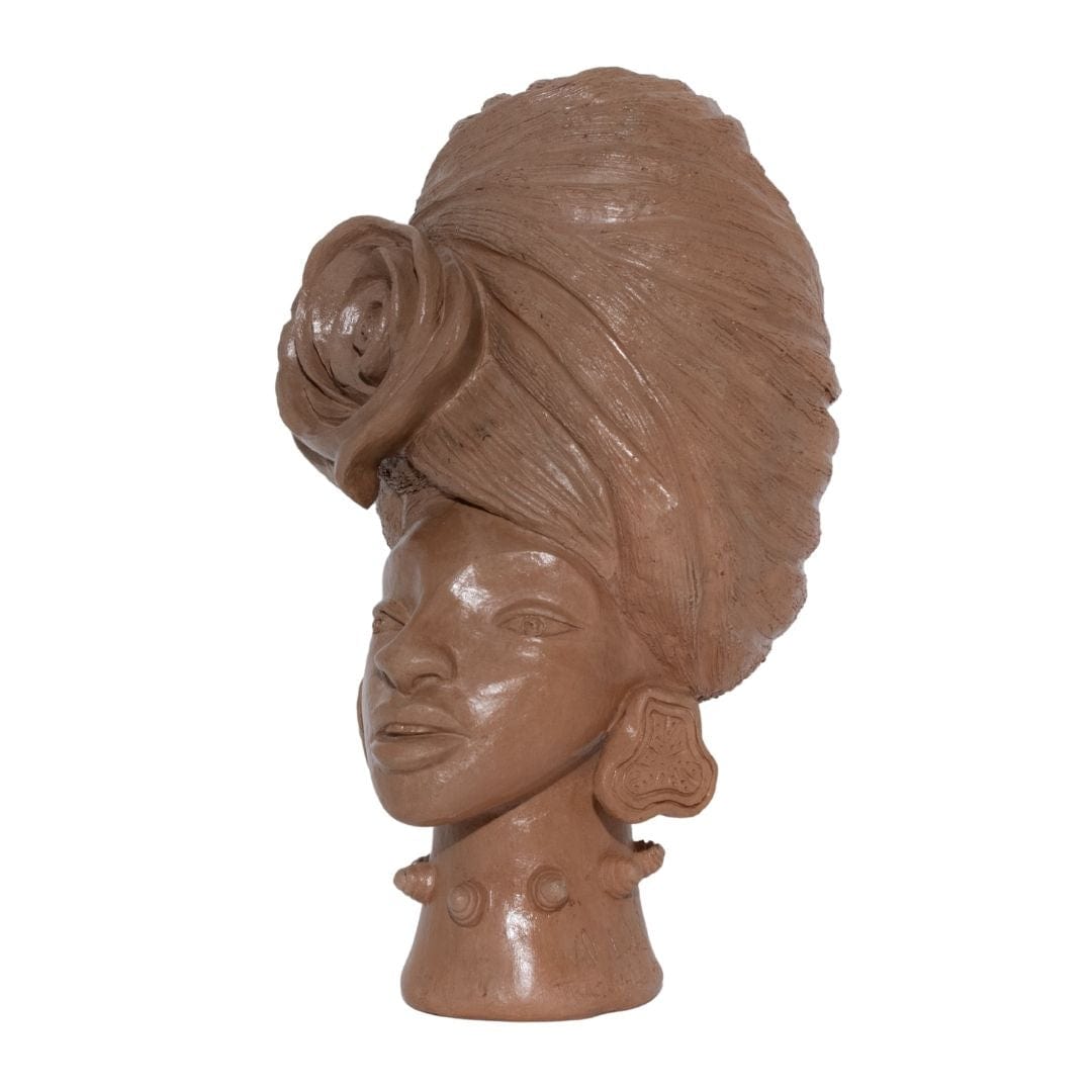 Escultura Busto Feminino em Cerâmica 2