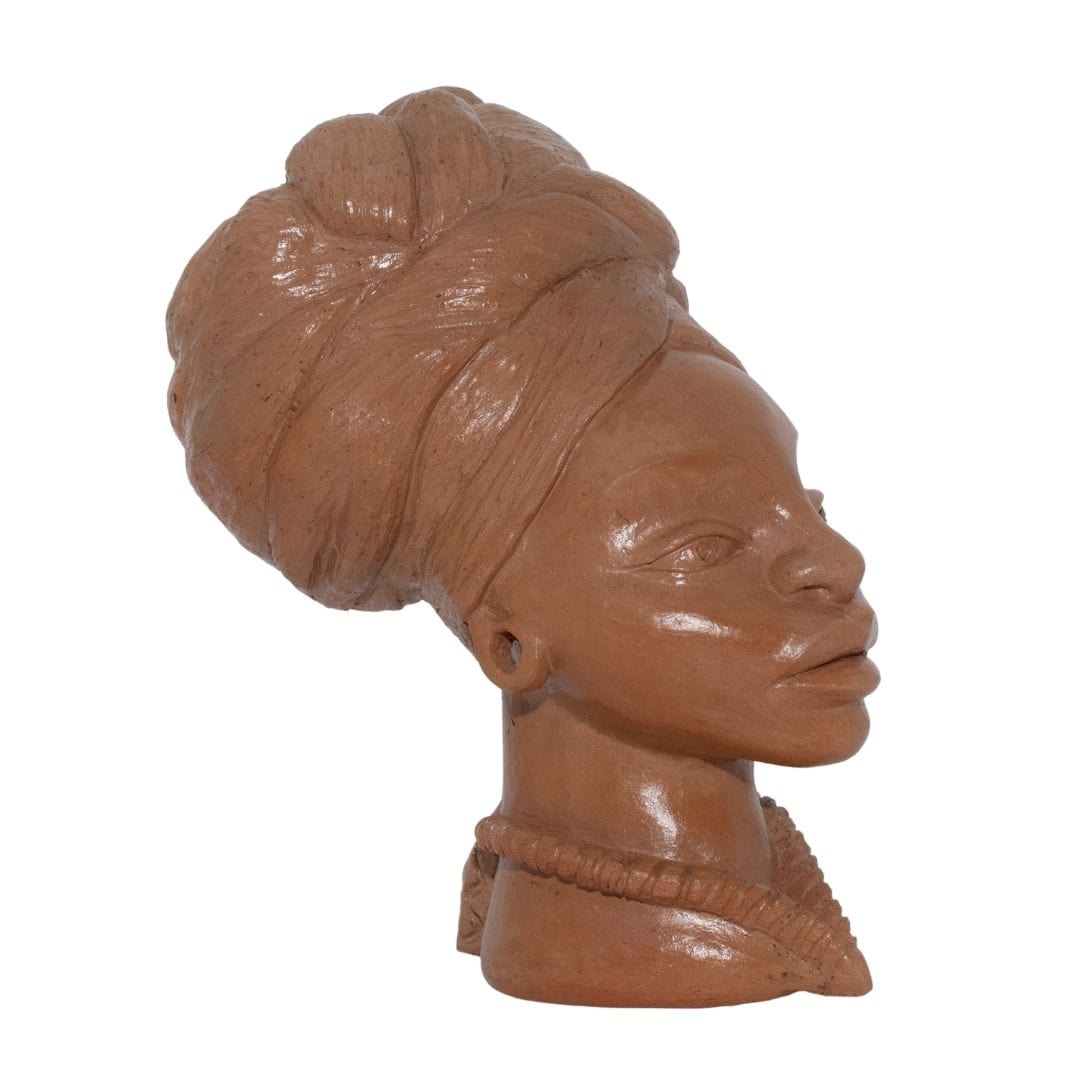 Escultura Busto Feminino em Cerâmica 3