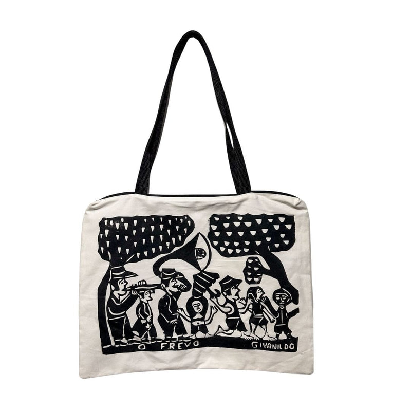 Bolsa de Praia Xilogravura- O Frevo