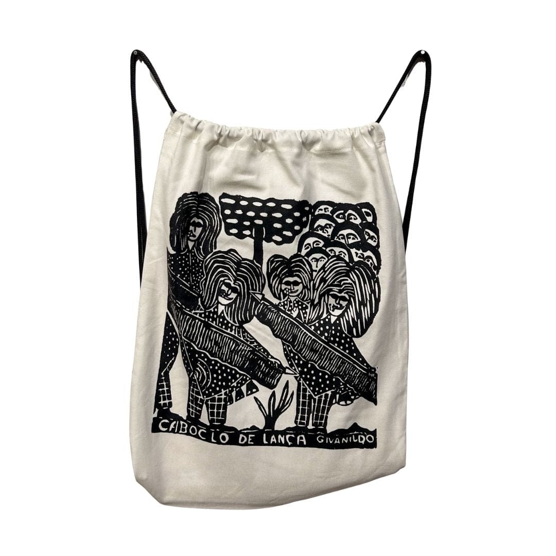 Mochila de Costas Xilogravura- Caboclo de Lança