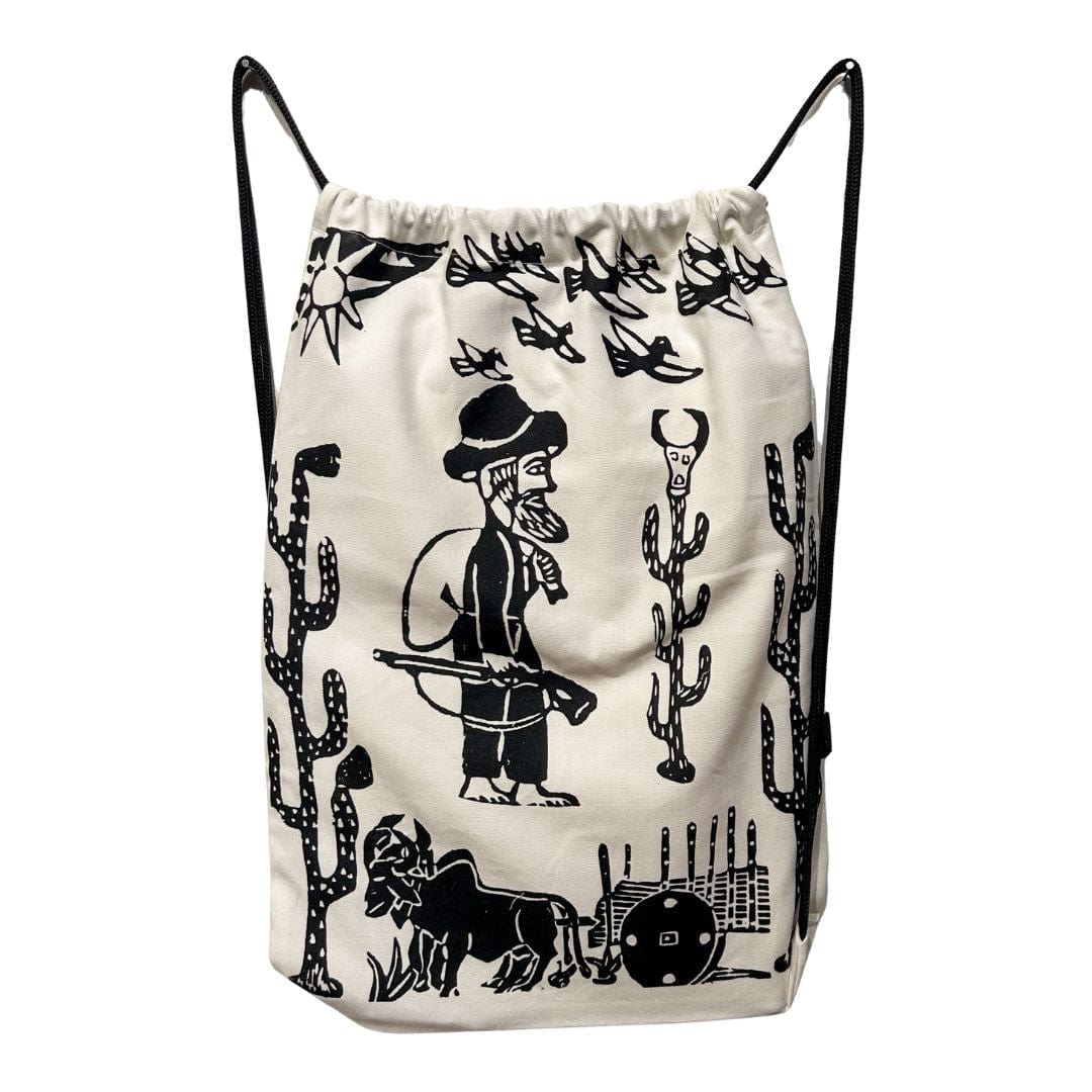 Mochila de Costas Xilogravura- Lampião e seu Bando