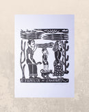 Xilogravura A Família de Lenhadores P