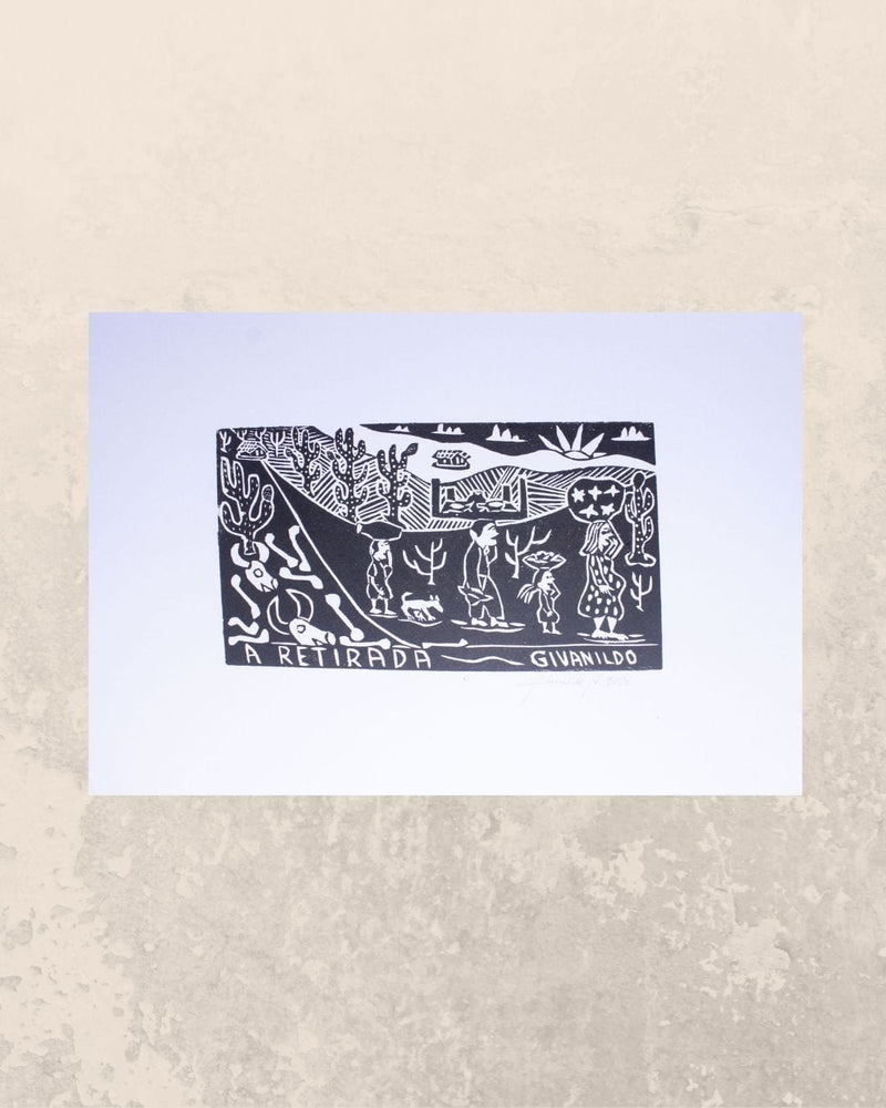 Xilogravura A Retirada P