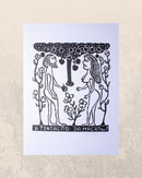 Xilogravura A Tentação da Maçã P