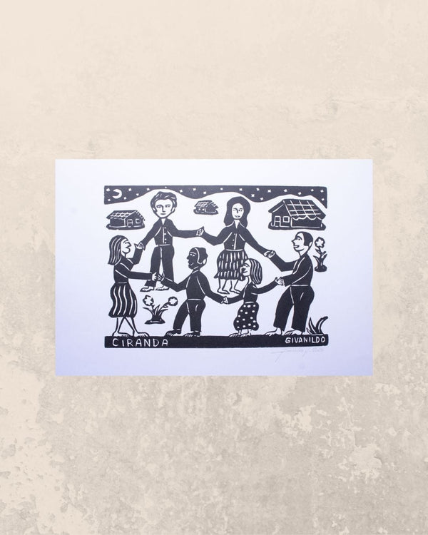 Xilogravura Ciranda P