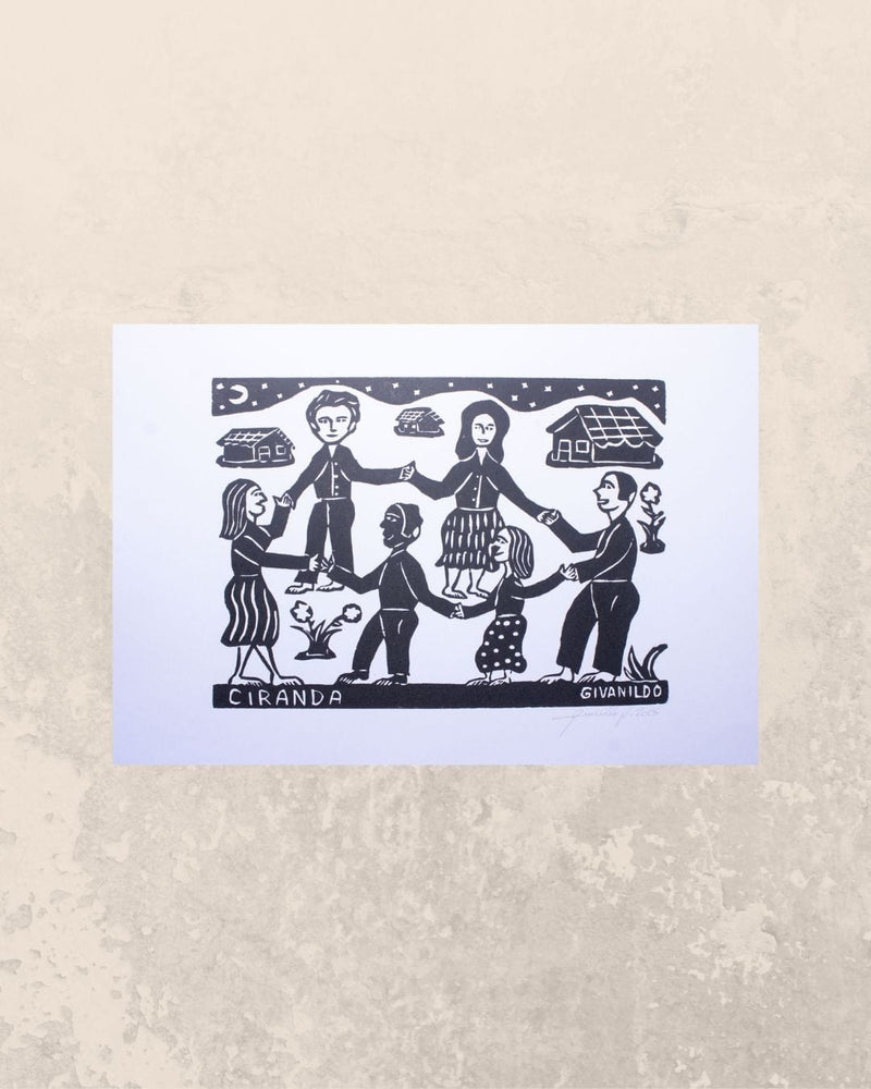 Xilogravura Ciranda P