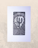 Xilogravura Coração do Agreste P
