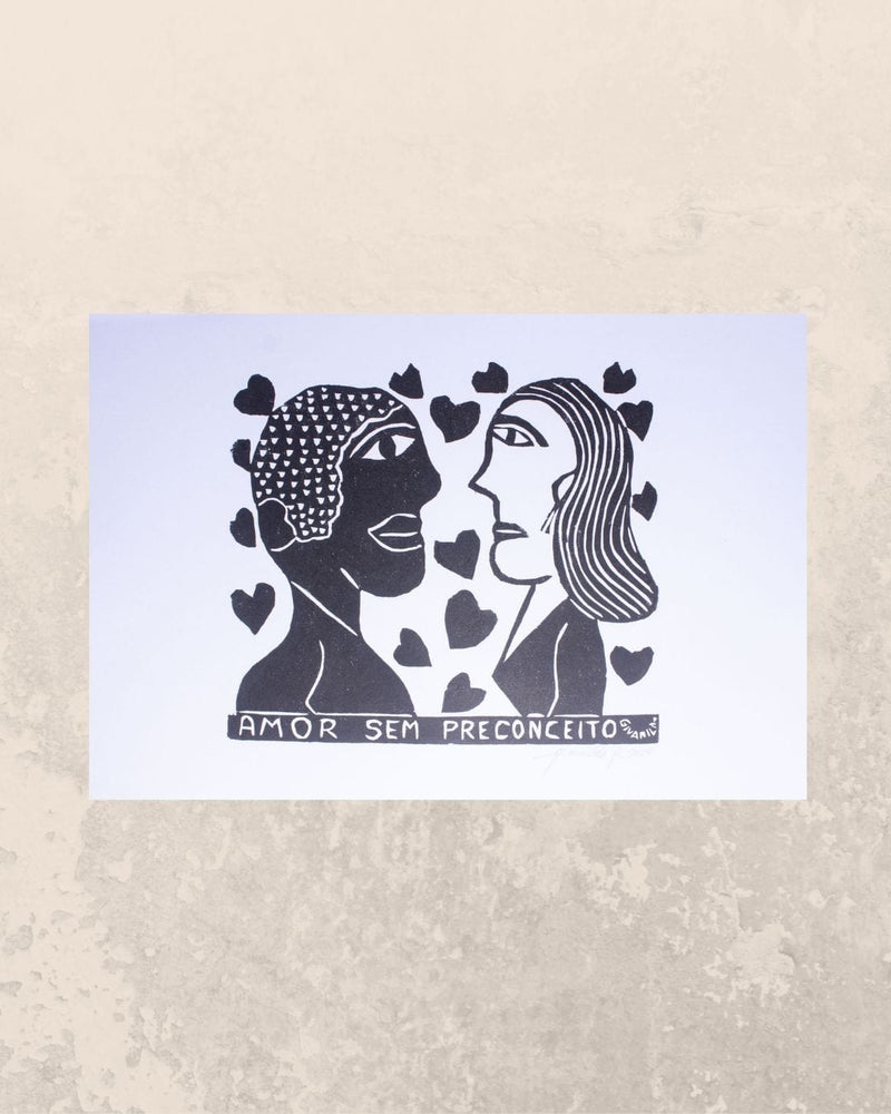 Xilogravura O Amor Sem Preconceito P