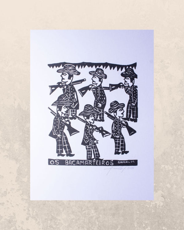 Xilogravura Os Bacamarteiros P