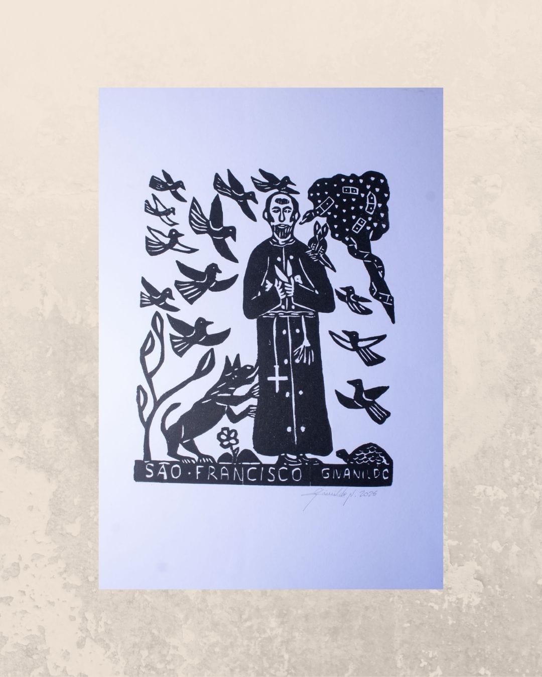 Xilogravura São Francisco P