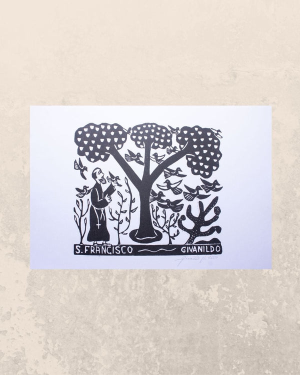 Xilogravura São Francisco Horizontal P