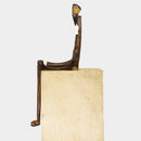 Escultura São Francisco Sentado em Madeira