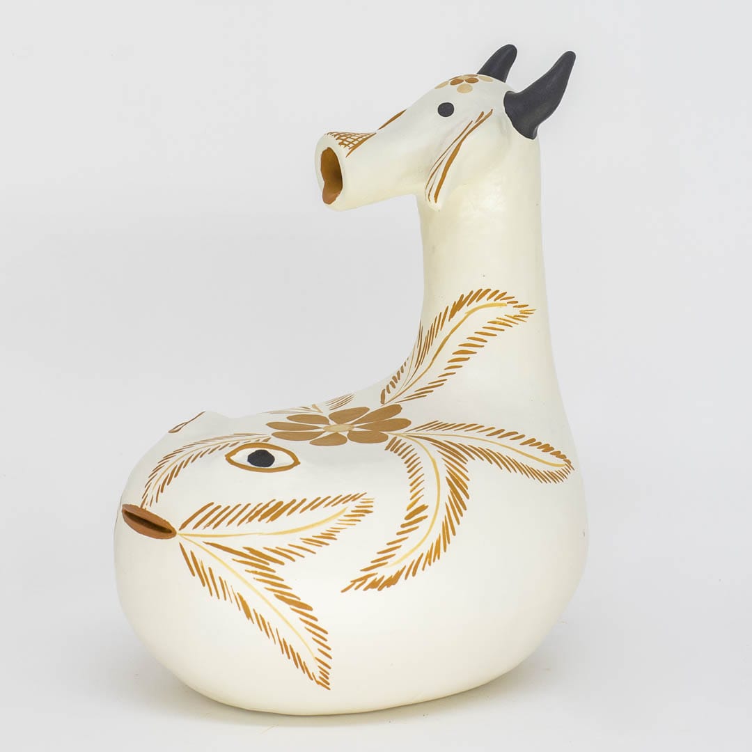 Escultura Sapo Boi em Barro