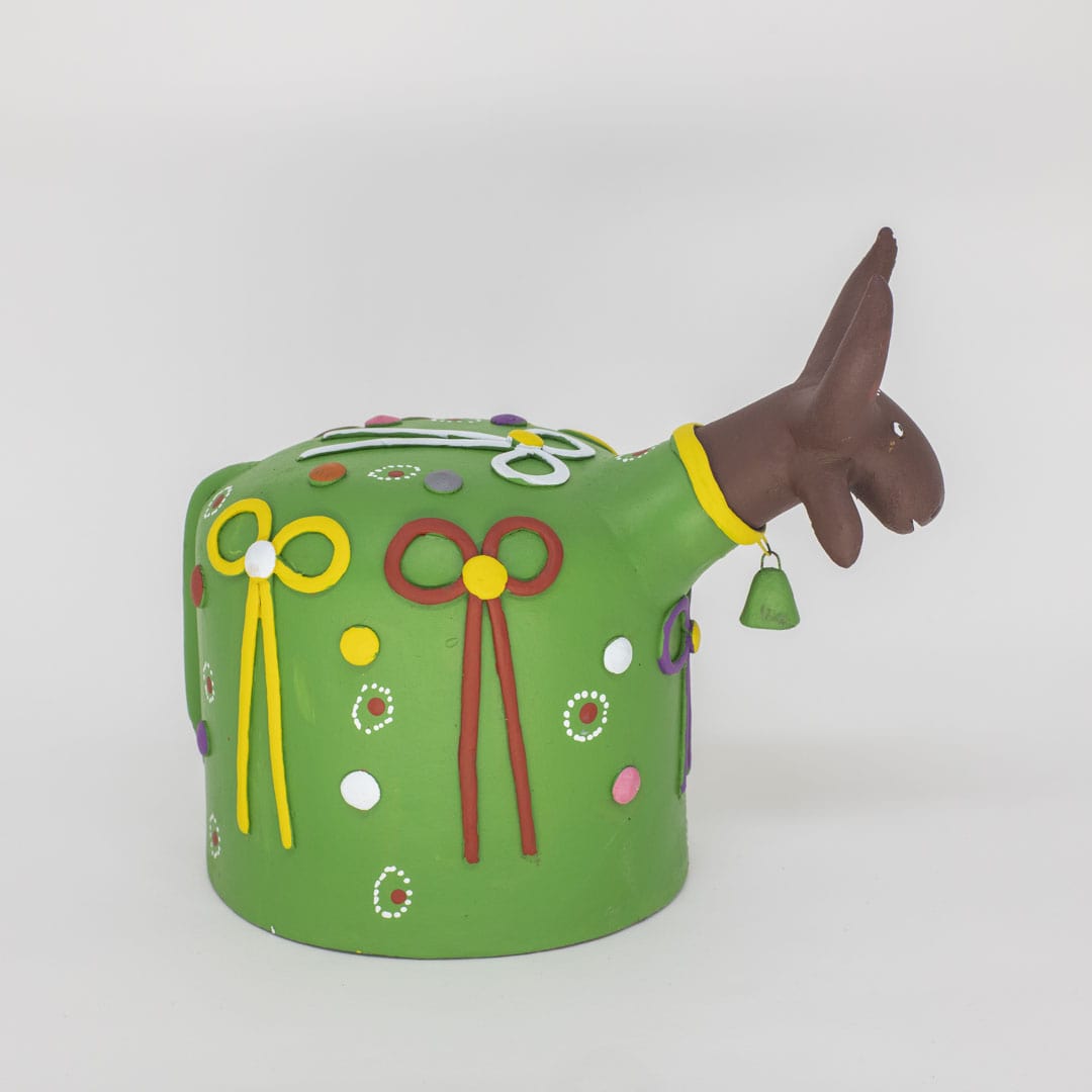 Escultura Bumbinha em Cerâmica Verde G