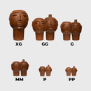 Cabeça Masculina Neguinha e Nanai PP