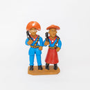 Escultura Casal Lampião e M. Bonita em Cerâmica