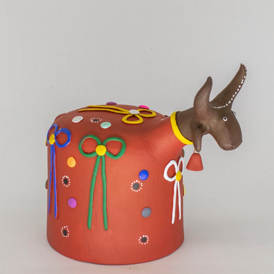 Escultura Cavalo Marinho Vermelho