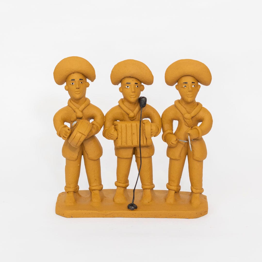 Escultura Trio Forró em Cerâmica