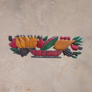 Figura Fruteira Entalhada na Madeira 30 x 100 cm