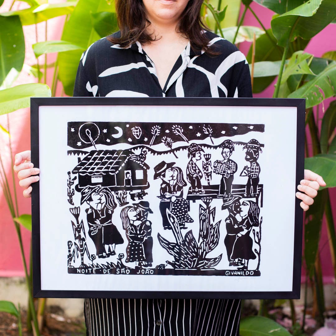 Moldura em Pinus Preta