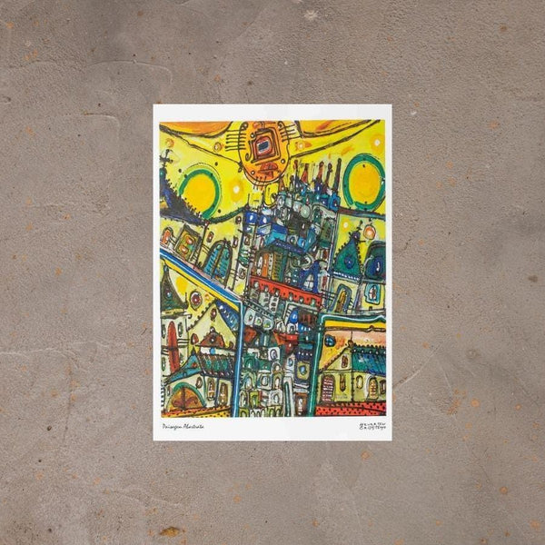 Poster HC - Paisagem Abstrata - 42 X 30 cm