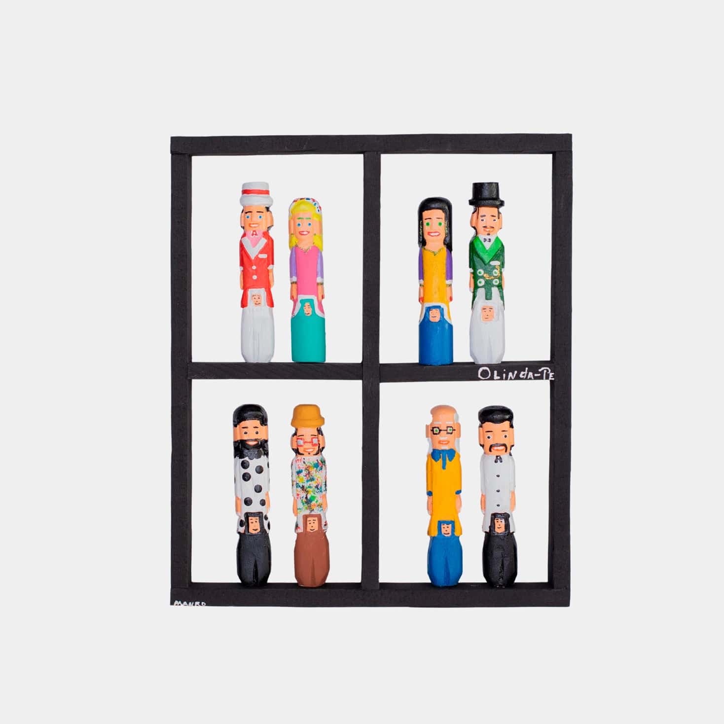 Quadro Janela Bonecos Gigantes